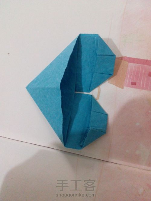 简单方便的爱心书签 第11步