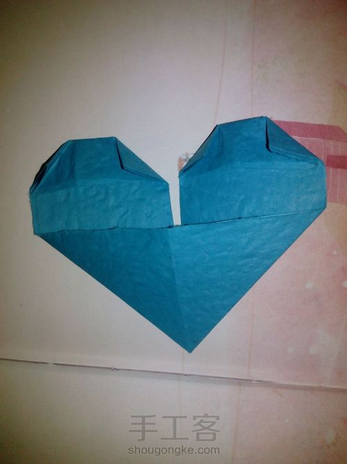 简单方便的爱心书签 第8步