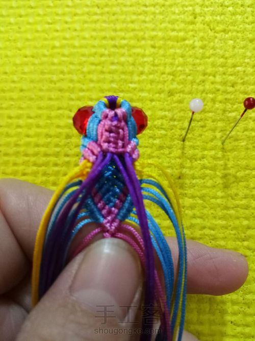 缘绳阁手作《小鱼》 第61步