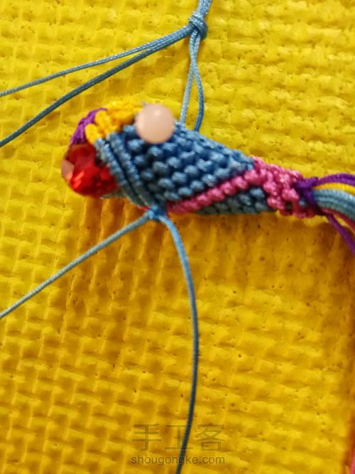 缘绳阁手作《小鱼》 第74步