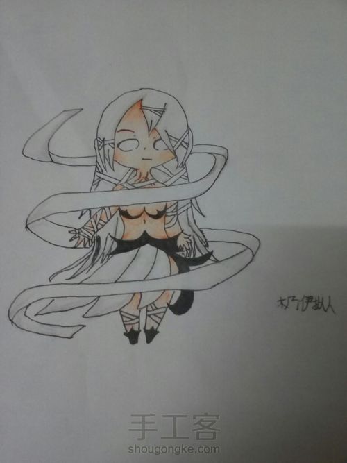 自创 木乃伊拟人化 第4步