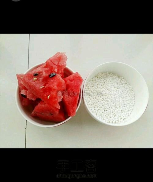 西瓜西米露(转) 第1步