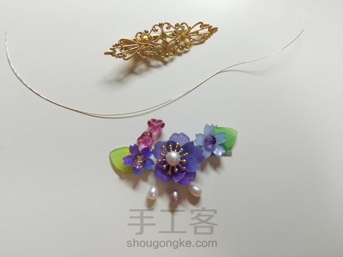 热缩花发夹 第6步