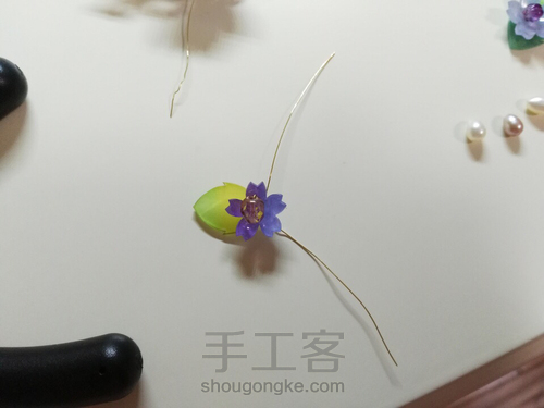 热缩花发夹 第11步