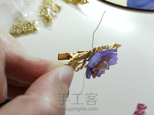 热缩花发夹 第10步