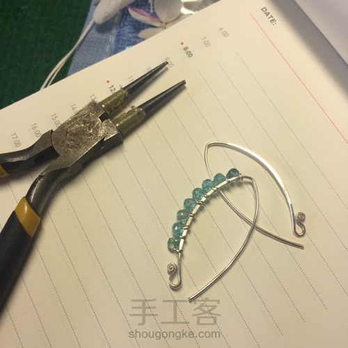 夏天来了，为自己做一款海洋风的唯美耳环～ 第4步