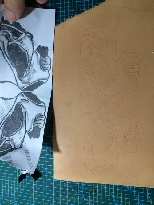 渐变染色骷髅蝴蝶皮雕 第1步