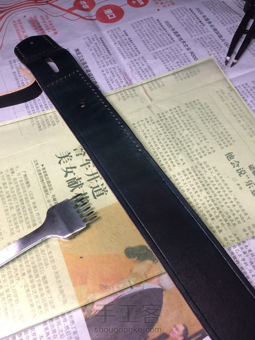 自染植鞣皮带 第11步