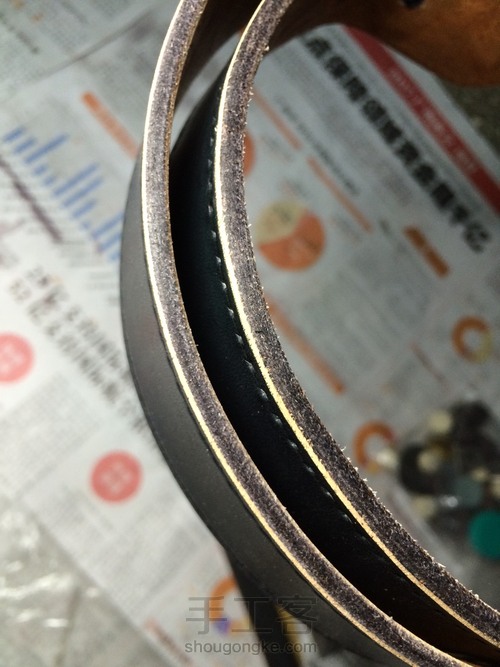 自染植鞣皮带 第19步