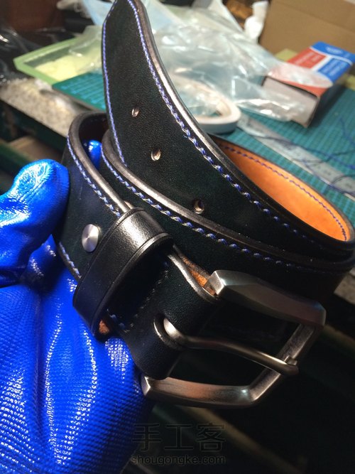 自染植鞣皮带 第31步