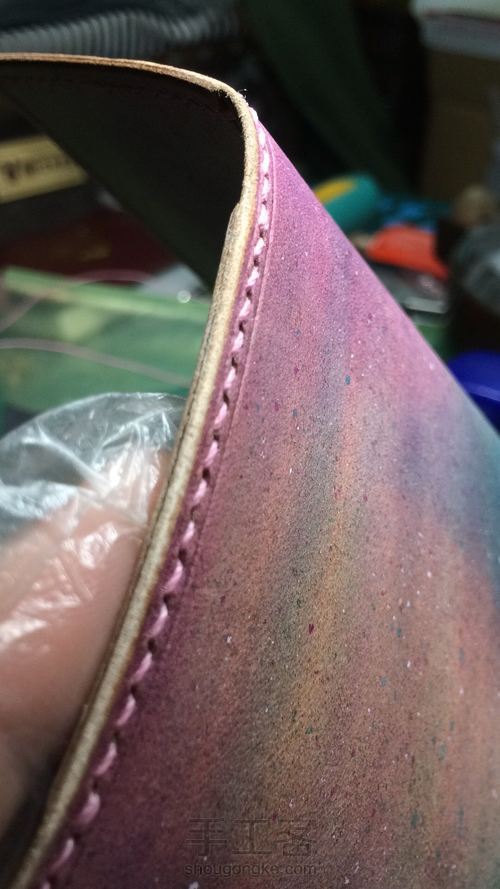 星空染色植鞣钥匙包 第14步