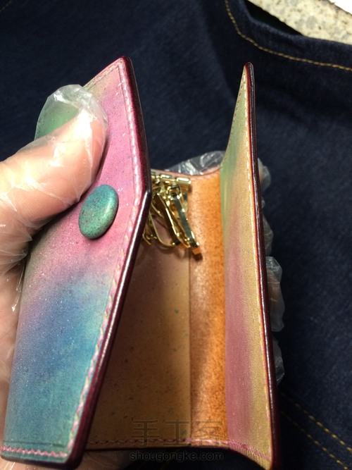 星空染色植鞣钥匙包 第15步