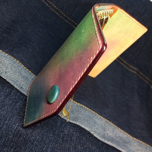 星空染色植鞣钥匙包 第17步