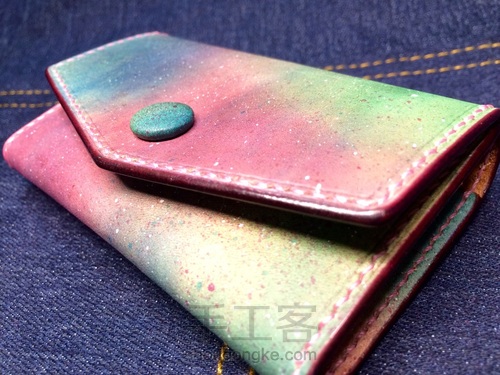 星空染色植鞣钥匙包 第23步