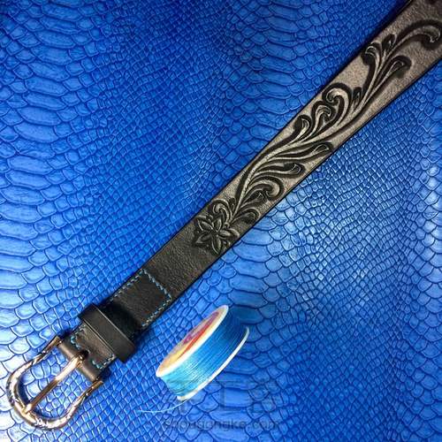 原创设计皮雕腰带 第16步