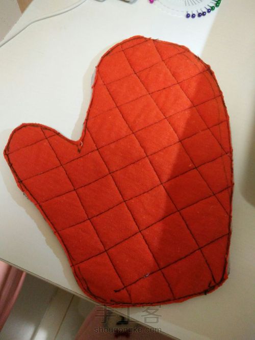 旧牛仔裤改造隔热手套 第7步