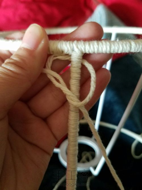 棉绳编织台灯 第4步