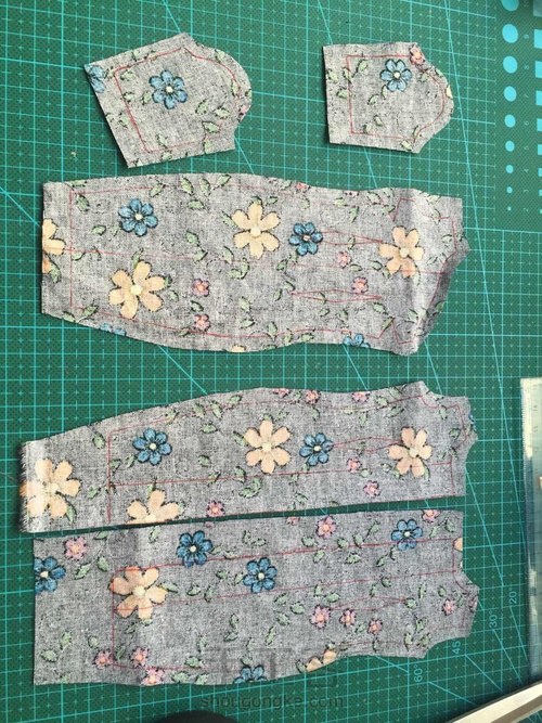 【Momo手作】六分娃 可儿 旗袍 第2步