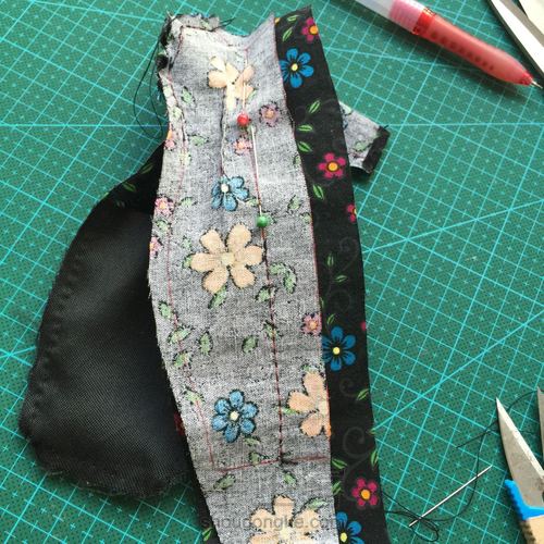 【Momo手作】六分娃 可儿 旗袍 第19步