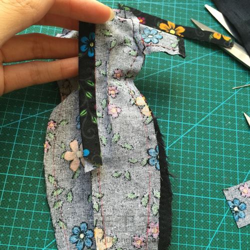 【Momo手作】六分娃 可儿 旗袍 第21步