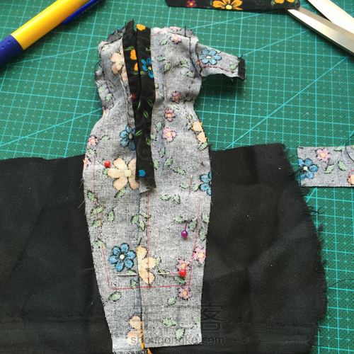 【Momo手作】六分娃 可儿 旗袍 第22步