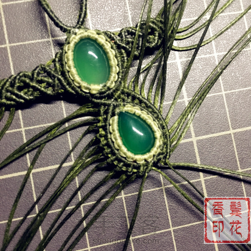 立体水晶柱包石项链 第46步