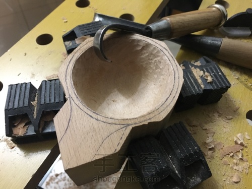 DIY一个木头杯 第4步
