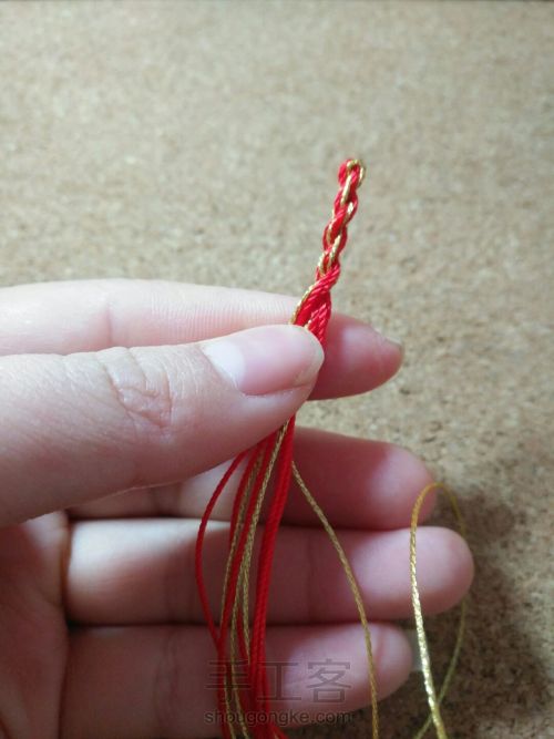 新年红绳系列一 第3步