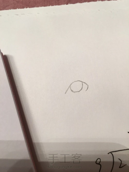 手绘·简易铅笔画眼睛（古风少女）教程 第2步