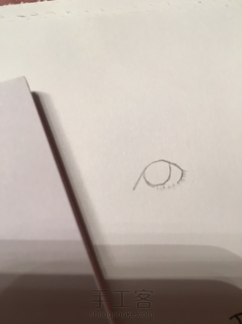 手绘·简易铅笔画眼睛（古风少女）教程 第3步