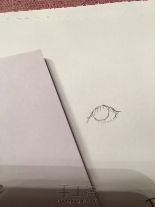 手绘·简易铅笔画眼睛（古风少女）教程 第4步