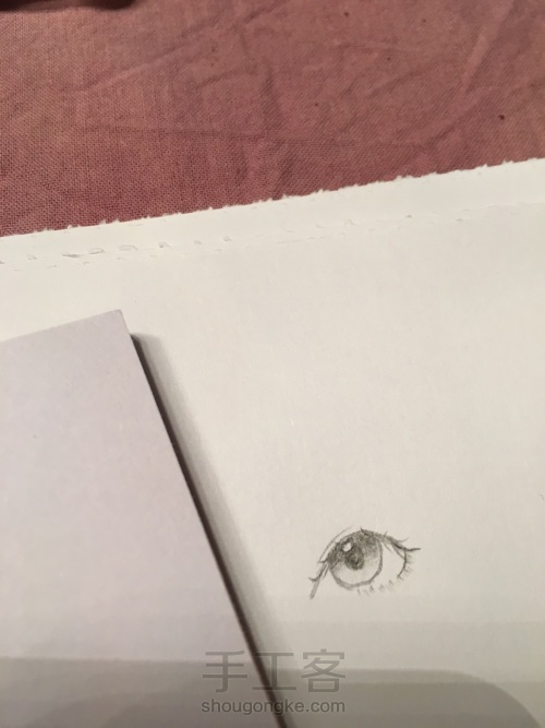 手绘·简易铅笔画眼睛（古风少女）教程 第9步