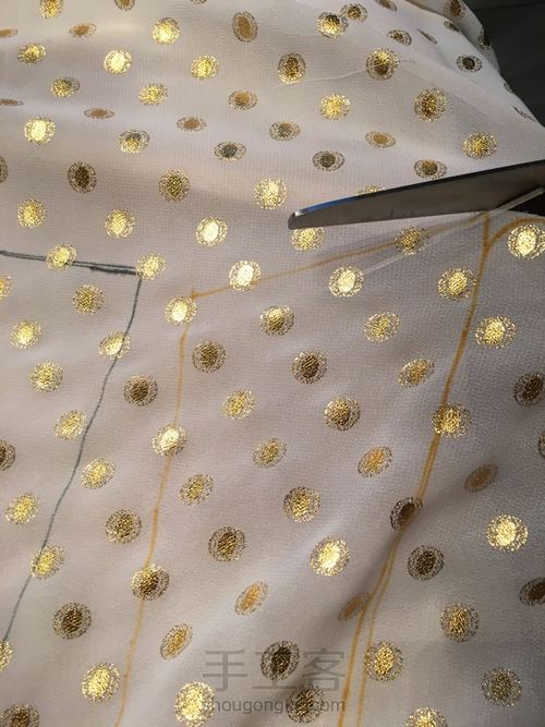 六分娃用古装娃衣古风服装唐代簪花仕女(类汉服)教程 第3步