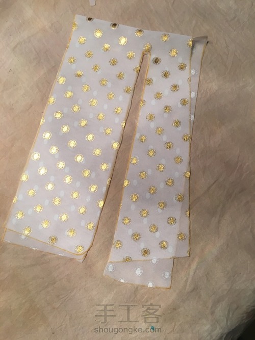 六分娃用古装娃衣古风服装唐代簪花仕女(类汉服)教程 第4步