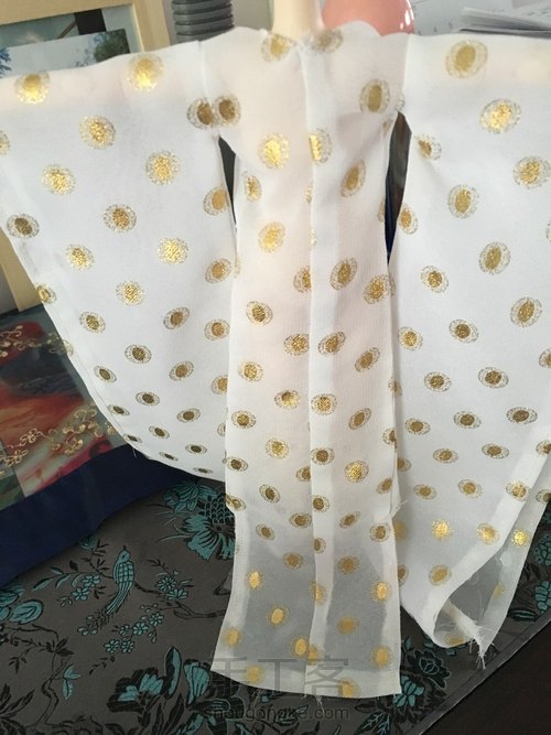 六分娃用古装娃衣古风服装唐代簪花仕女(类汉服)教程 第12步