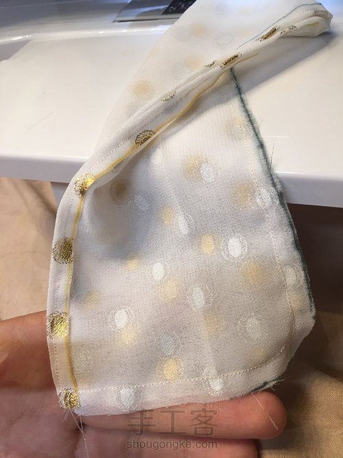 六分娃用古装娃衣古风服装唐代簪花仕女(类汉服)教程 第8步