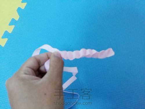 一条丝带的散步！简单易学！ 第6步