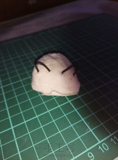 娃娃卡哇伊猫耳帽 第6步