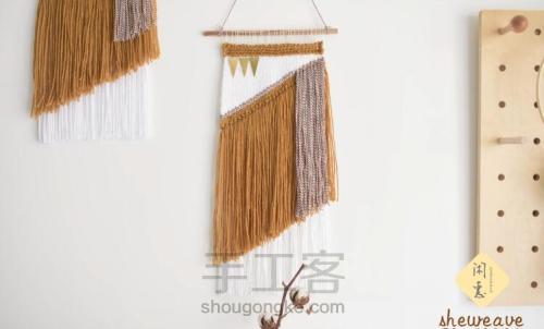 【画沙】毛线编织挂毯图文教程 第19步