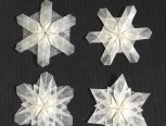 六瓣雪花❄四式❄折纸教程