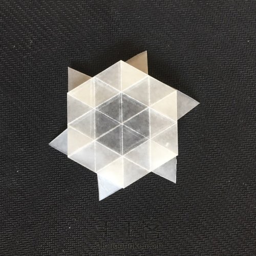 六瓣雪花❄四式❄折纸教程 第12步
