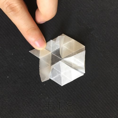 六瓣雪花❄四式❄折纸教程 第10步