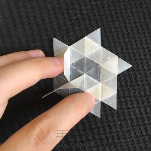 六瓣雪花❄四式❄折纸教程 第13步
