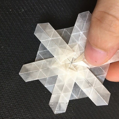 六瓣雪花❄四式❄折纸教程 第17步