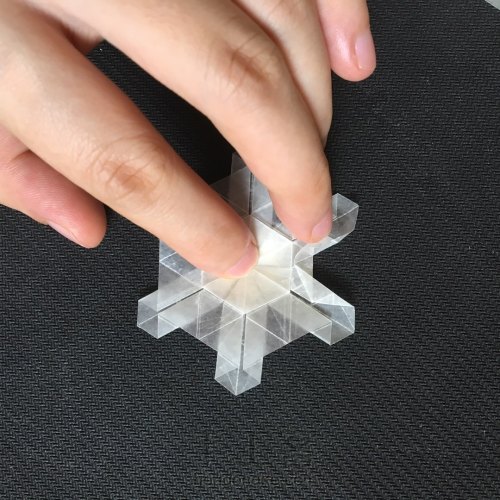 六瓣雪花❄四式❄折纸教程 第20步