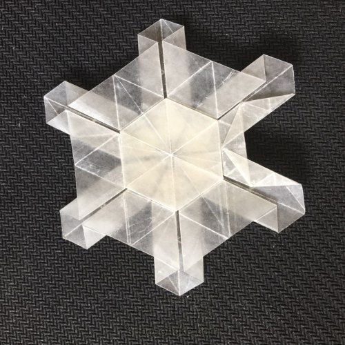 六瓣雪花❄四式❄折纸教程 第21步