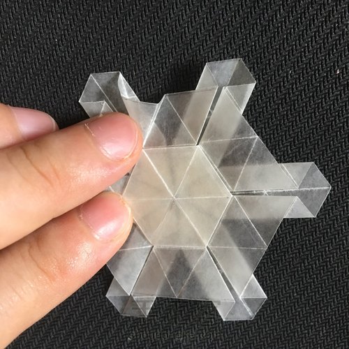 六瓣雪花❄四式❄折纸教程 第25步