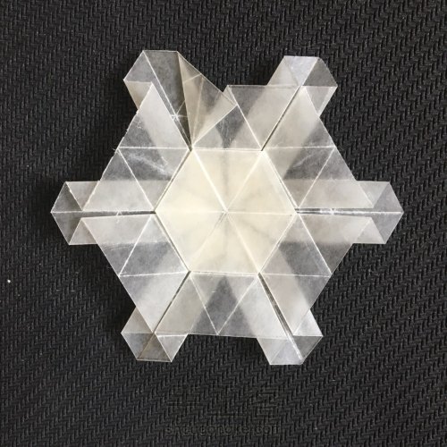 六瓣雪花❄四式❄折纸教程 第26步