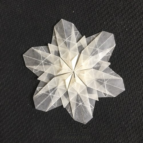 六瓣雪花❄四式❄折纸教程 第29步