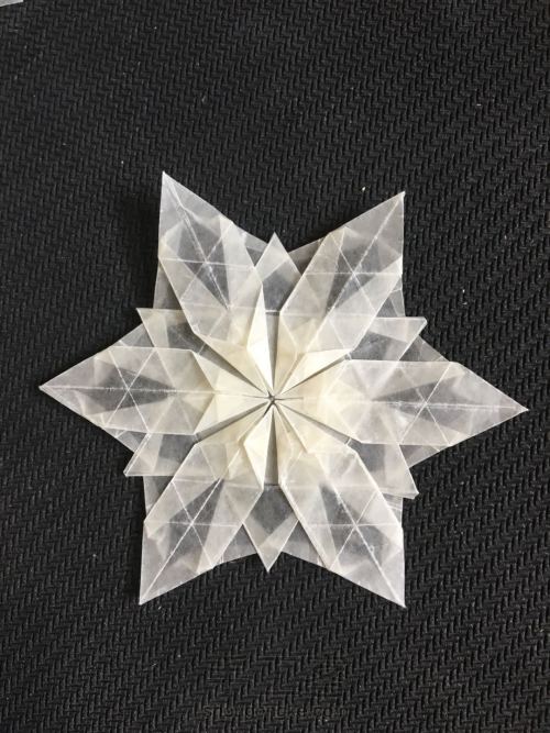 六瓣雪花❄四式❄折纸教程 第31步